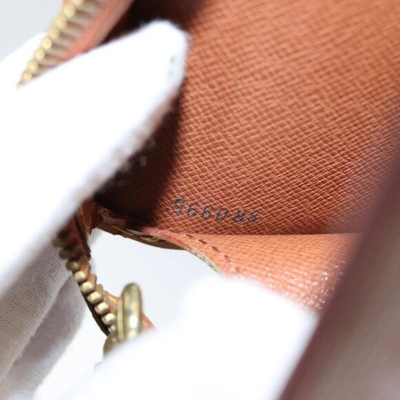 LOUIS VUITTON Epi Pochette Homme Clutch Bag Brown Zipang gold - Picture 13 of 16